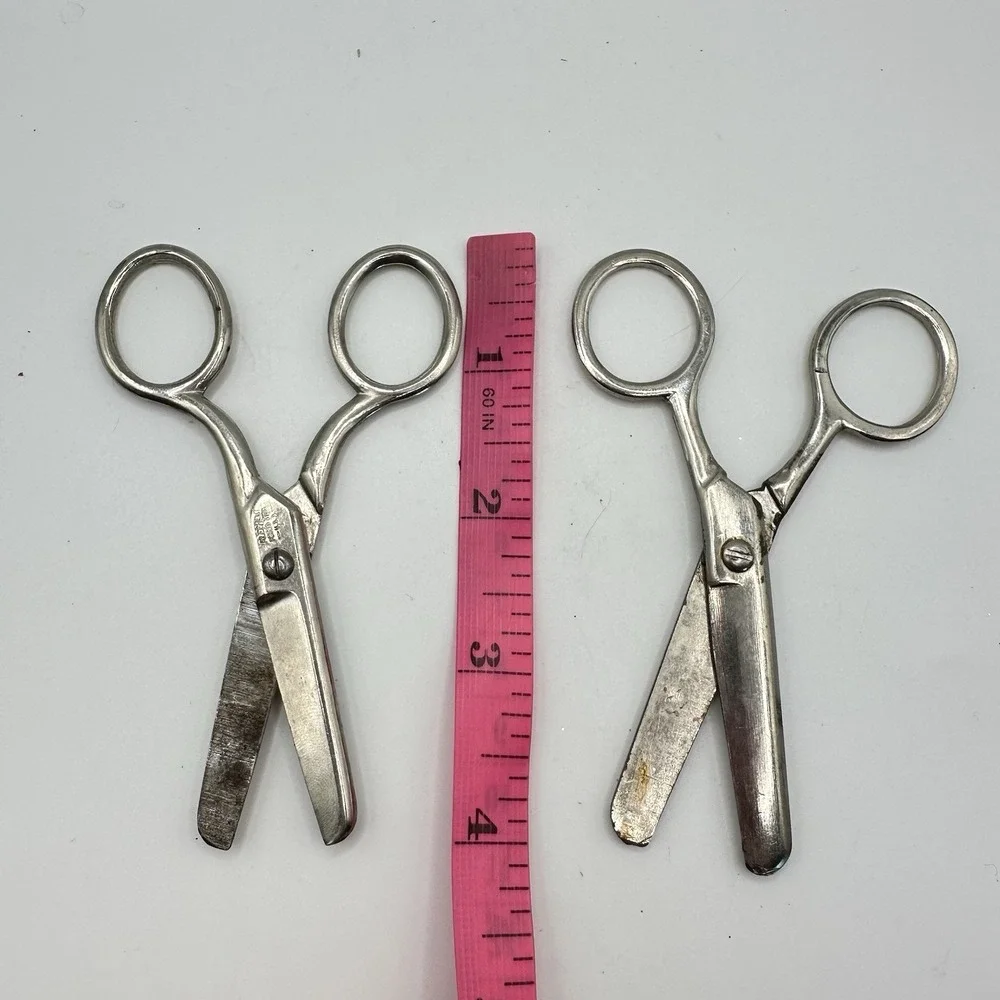 VTG 2 Pair Kleencut Forged Steel Kids Scissor Blunt Tip 4